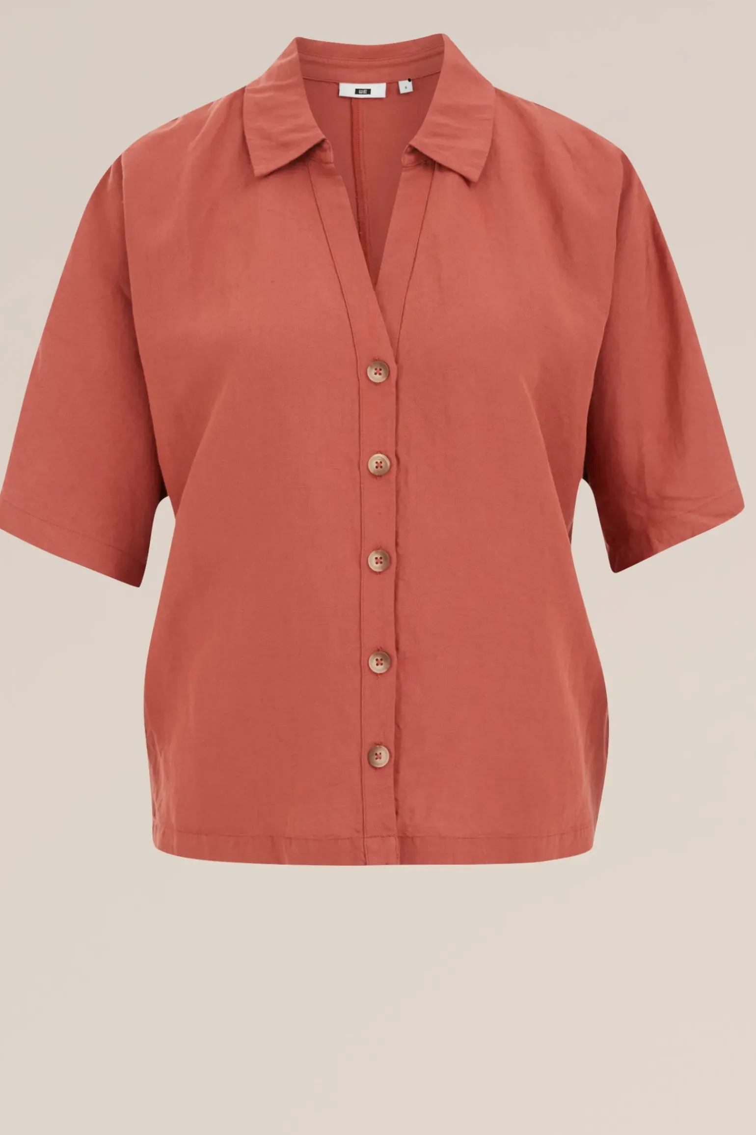 blouse van linnenmix