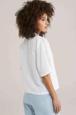 blouse van linnenmix