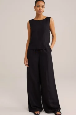 broek van linnenmix