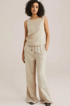 broek van linnenmix
