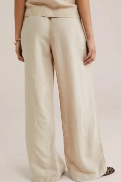 broek van linnenmix