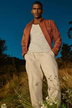 broek van linnenmix