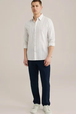 broek van linnenmix