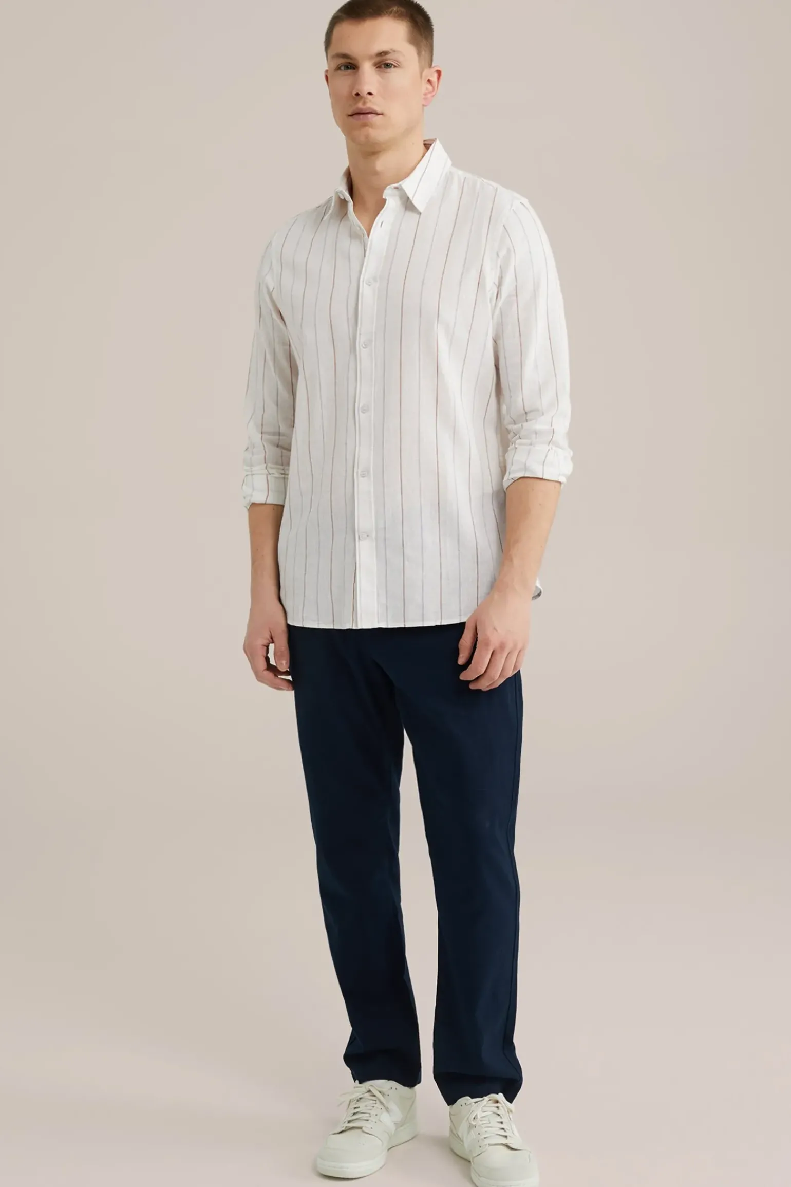 broek van linnenmix