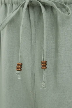 broek van linnenmix - Curve
