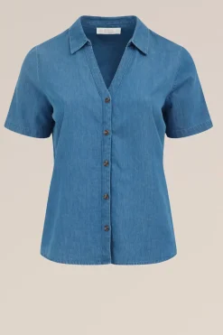 denim blouse - Curve
