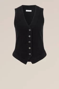 denim gilet