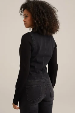 denim gilet