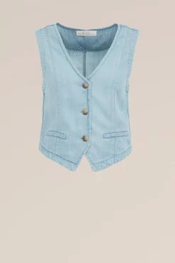 denim gilet