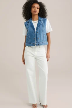 denim gilet