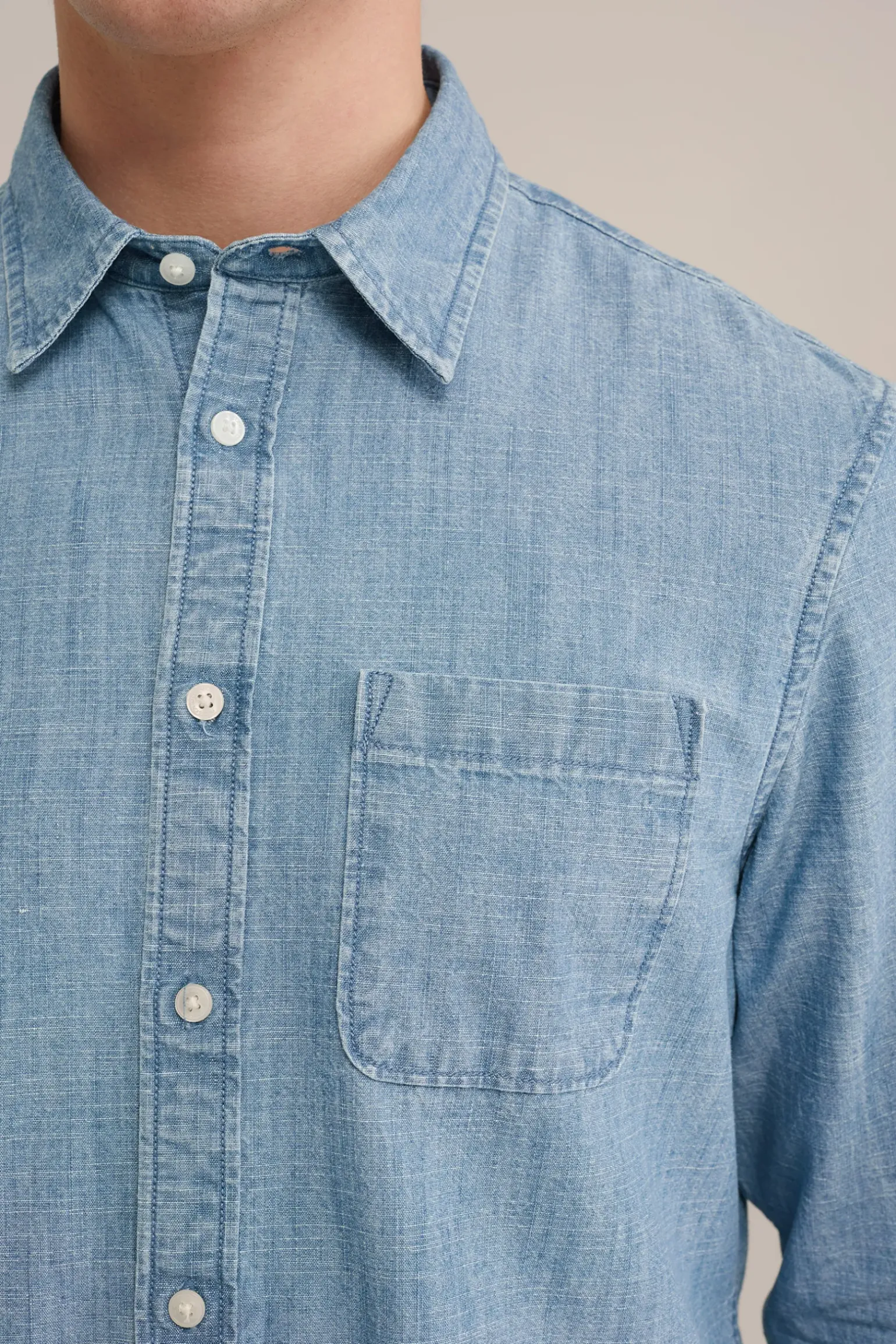 denim overhemd