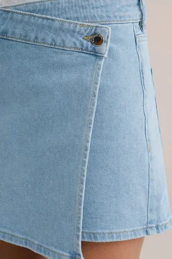 denim skort