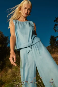 denim top