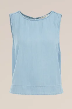 denim top