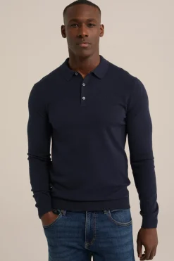 Fijngebreide polo