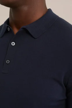 Fijngebreide polo