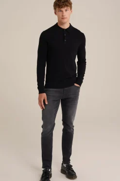 Fijngebreide polo