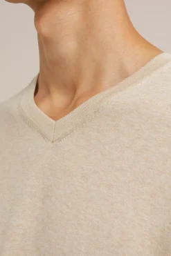 fijngebreide trui van katoenmix