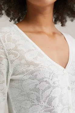 fijngebreid vest