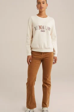flared broek van corduroy