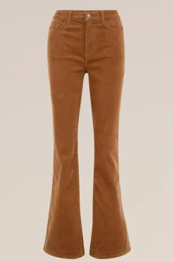 flared broek van corduroy