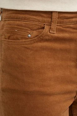 flared broek van corduroy