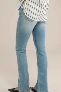 flared jeans met stretch