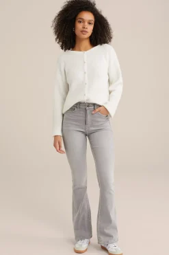 flared jeans met stretch