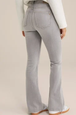 flared jeans met stretch