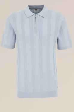 gebreide polo met rits