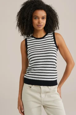 gebreide top met glittergaren