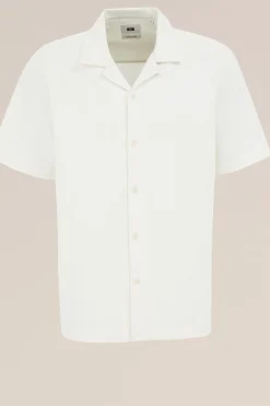 gebreid seersucker overhemd