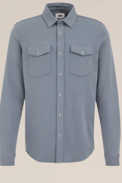 gebreid smart overshirt van katoenmix