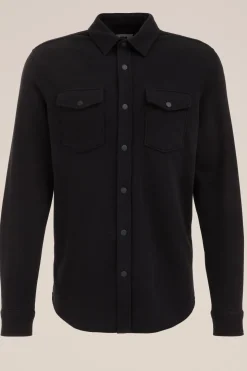 gebreid smart overshirt van katoenmix