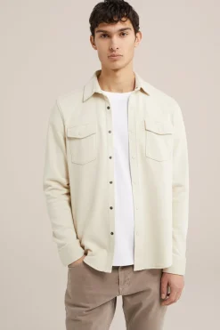 gebreid smart overshirt van katoenmix