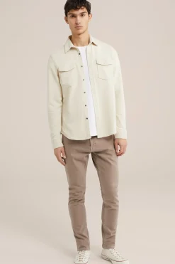 gebreid smart overshirt van katoenmix
