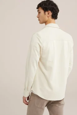 gebreid smart overshirt van katoenmix