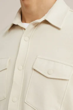 gebreid smart overshirt van katoenmix
