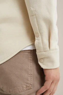 gebreid smart overshirt van katoenmix