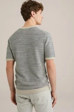 gebreid T-shirt met dessin