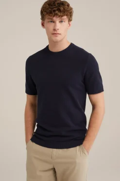 gebreid T-shirt met structuur