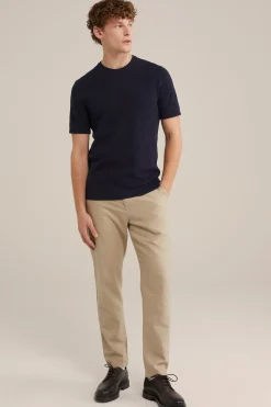 gebreid T-shirt met structuur