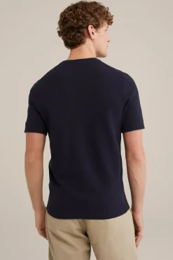 gebreid T-shirt met structuur