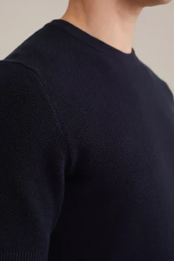 gebreid T-shirt met structuur