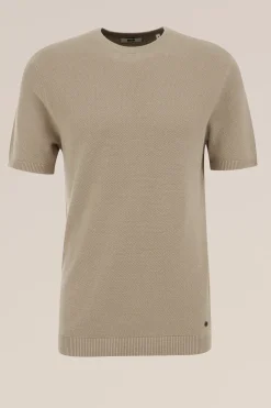 gebreid T-shirt met structuur