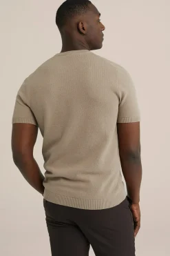 gebreid T-shirt met structuur