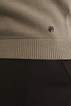 gebreid T-shirt met structuur