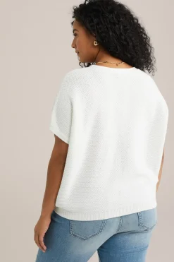 gebreid vest met structuur - Curve