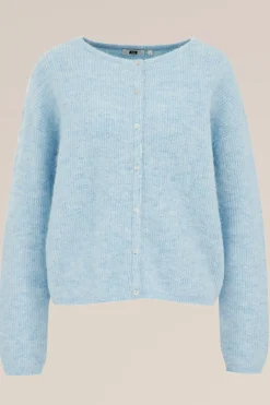 gebreid vest van wolmix