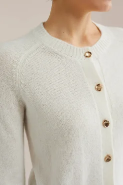 gebreid vest van wolmix